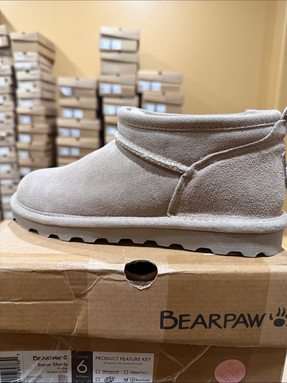 Bearpaw Super Shorty Mushroom